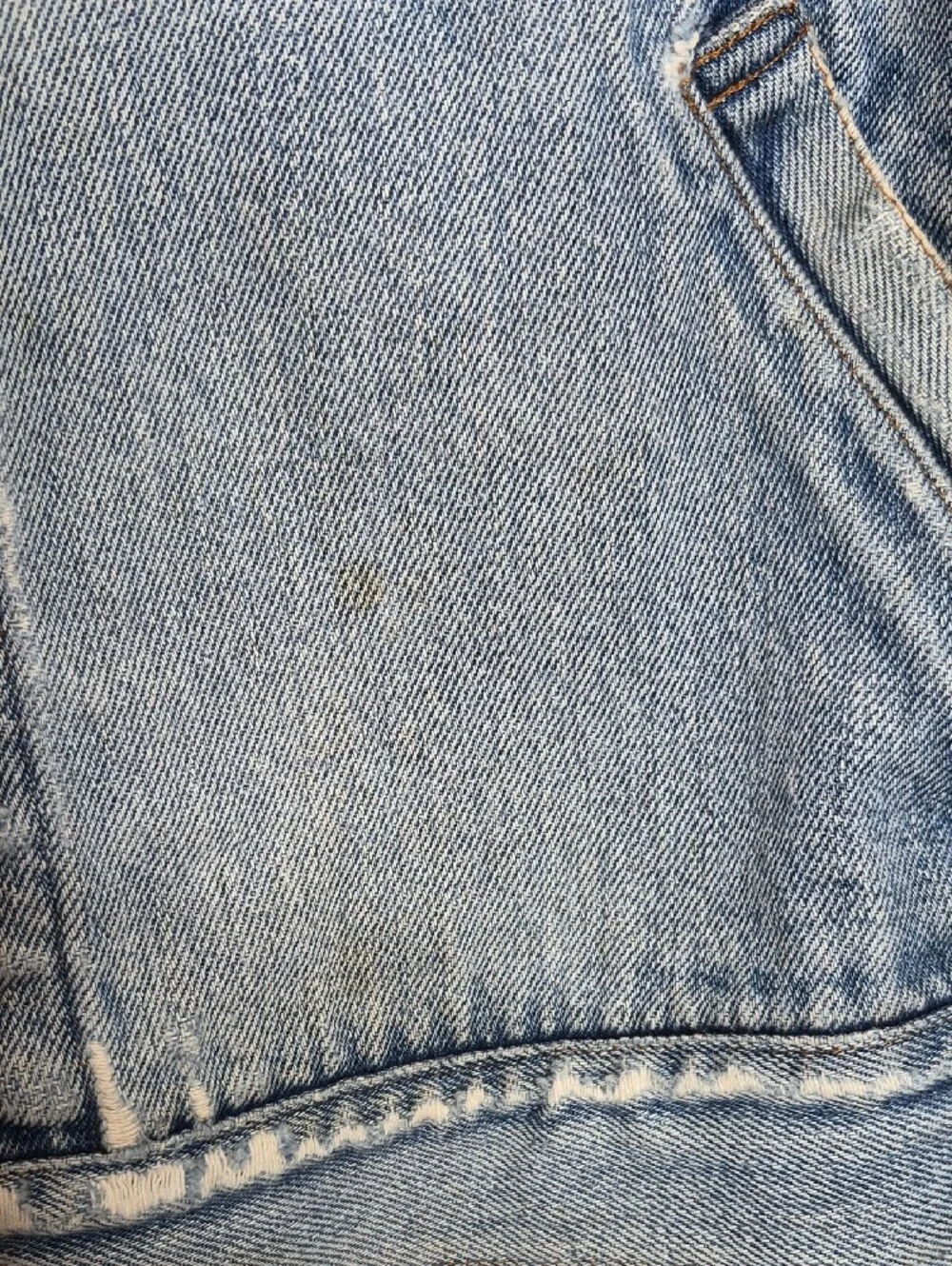 Vintage 80s Polo Ralph Lauren Made in USA Distressed Denim Jacket Medium